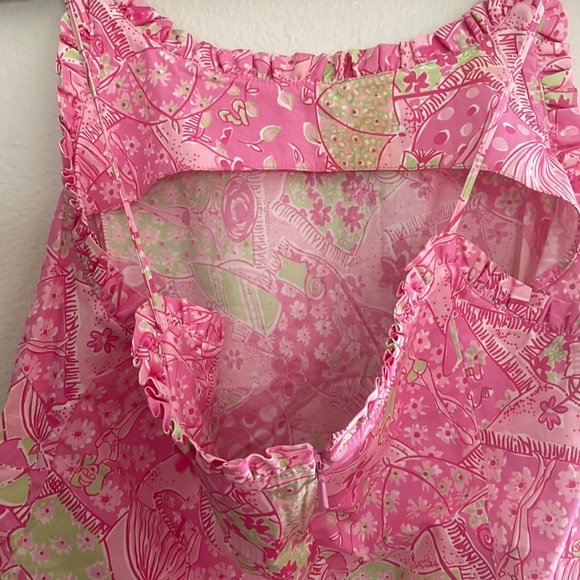 Lilly Pulitzer Vintage “Beach Blanket Bingo” Spaghetti Strap Top - Picture 4 of 5